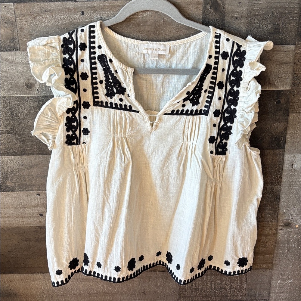 Floral designed top